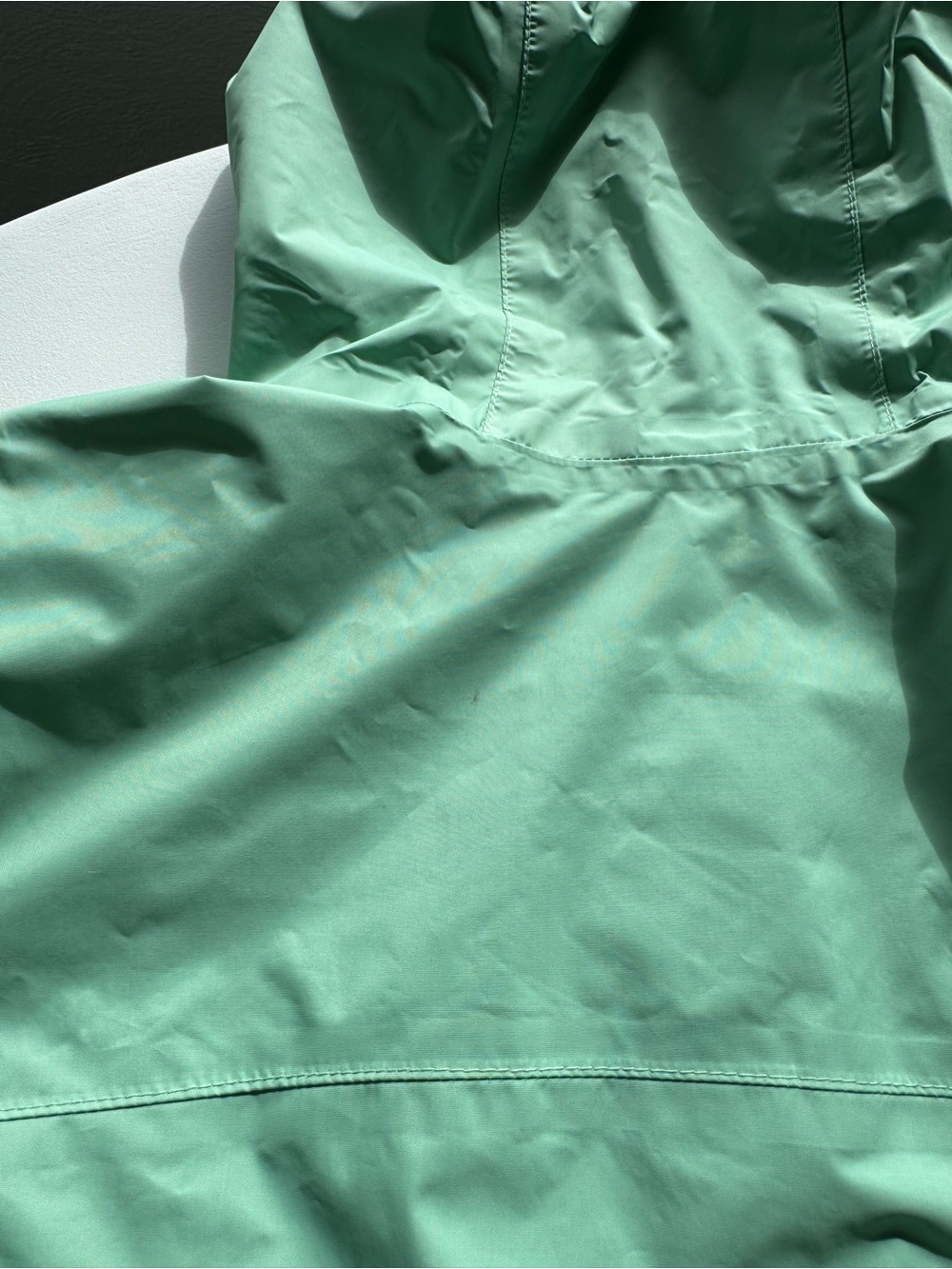 Columbia Women's Light Mint Green Hooded Waterproof Jacket - Picture 11 of 13
